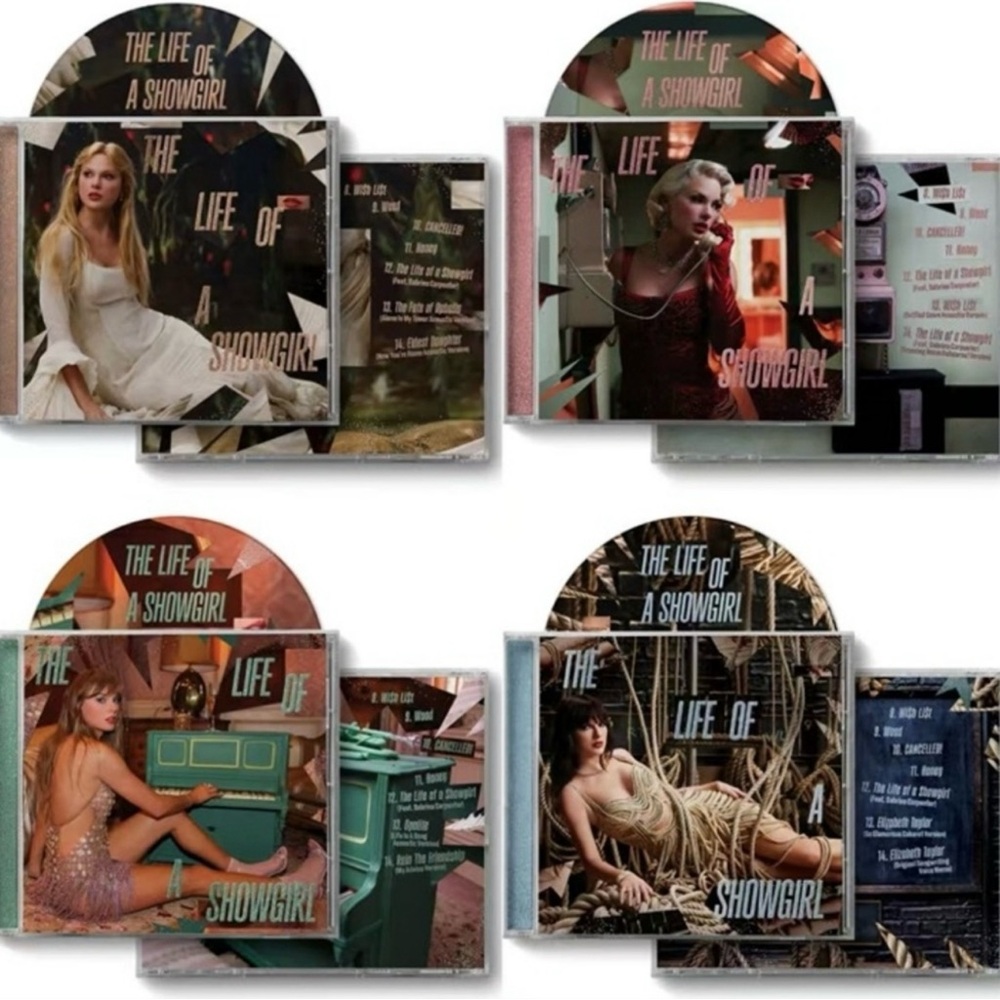 Taylor Swift Limited Edition Acoustic Release Set of 4 Cd The Life of a Showgirl